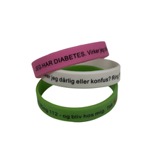 Indlæs billede til gallerivisning Armbånd silicone grøn 18 cm.
