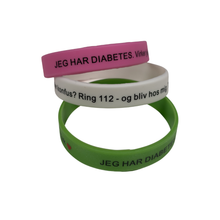 Indlæs billede til gallerivisning Armbånd silicone grøn 19 cm.
