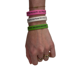 Indlæs billede til gallerivisning Armbånd silicone grøn 19 cm.
